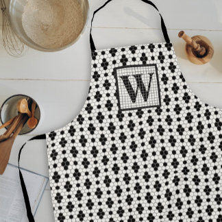Hex Tegel Print Monogram Schort