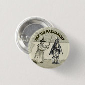 Hex the patriarchy fun feminism badge bouton (Devant & derrière)