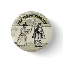 Hex the patriarchy fun feminism badge bouton