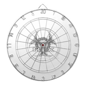 HEX White Dartboard Dartbord