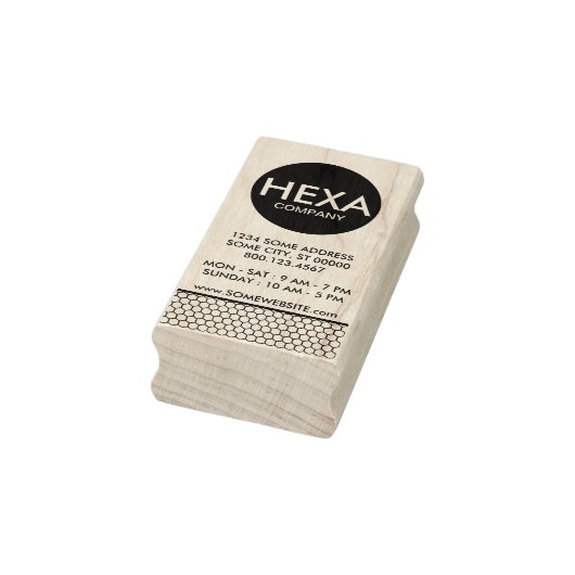 HEXA Company visitekaartje Rubberstempel (Stempel)