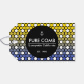 Hexa Honeycomb Étiquette de cire d'abeille (Dos (Horizontal))