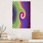 Hexacomb Spiral Poster (Keuken)