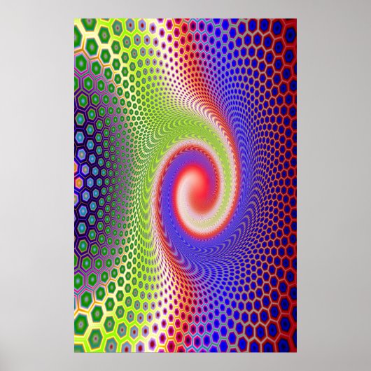 Hexacomb Spiral Poster (Voorkant)