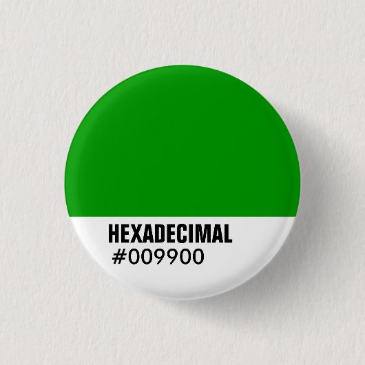 HEXADECIMAAL Sjabloon Ronde Button 3,2 Cm (Voorkant)