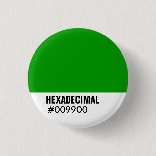 HEXADECIMAAL Sjabloon Ronde Button 3,2 Cm