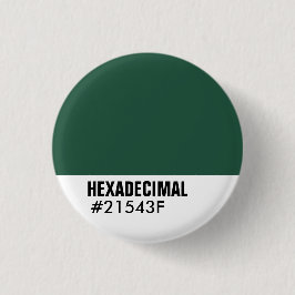 HEXADECIMAAL Sjabloon van kleuren - Gepersonalisee Ronde Button 3,2 Cm