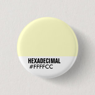 HEXADECIMAAL Sjabloon van kleuren - Gepersonalisee Ronde Button 3,2 Cm