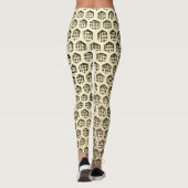 HexaFlow Mesh Leggings – Vet in Geel (Achterkant)