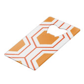 Hexagon abstract geometrical pattern en orange et (Dos Angle)