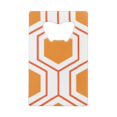 Hexagon abstract geometrical pattern en orange et (Dos)