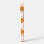 Hexagon abstract geometrical pattern en orange et (Côté gauche)