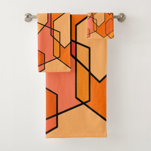 Hexagon Bauhaus Bad Handdoek (Insitu)