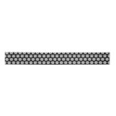 Hexagon Black & White Pattern lint (Voorkant)