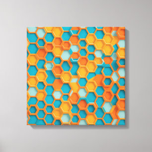 Hexagon Canvas Afdruk