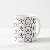 Hexagon Chains café Mug (Devant droit)