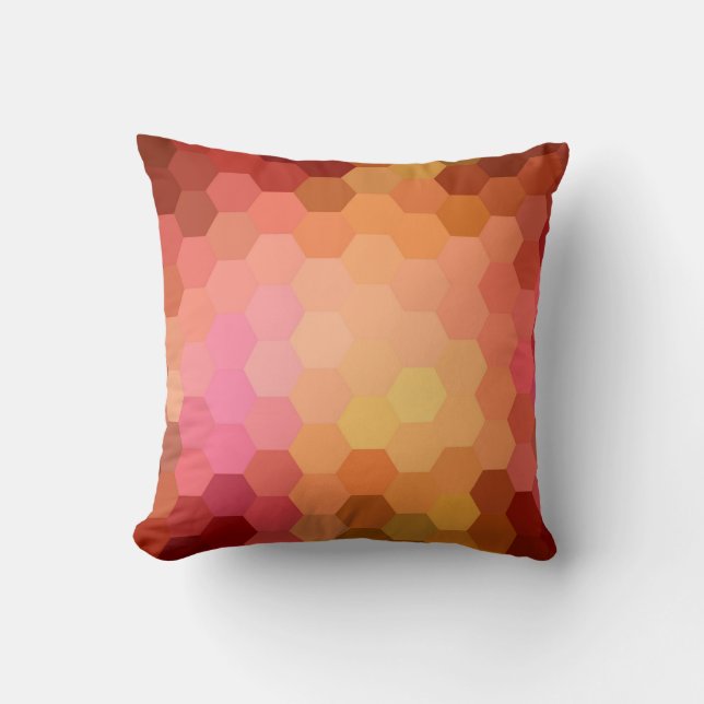 Hexagon Chevron Pattern 2 Kussen (Voorkant)