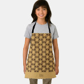 Hexagon Chocolade Crème Minimal Patroon Schort (Insitu)