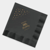 Hexagon Confetti Moderne Adulte 60ème Anniversaire (Gauche)