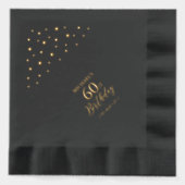 Hexagon Confetti Moderne Adulte 60ème Anniversaire (Recto)