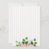 Hexagon Floral Photo Invitation Kaart (Achterkant)
