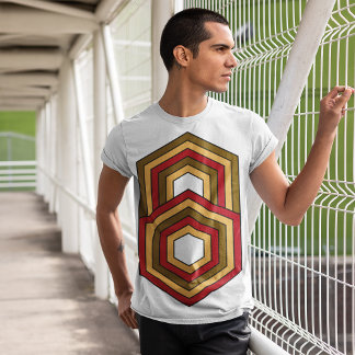 Hexagon Geo Retro T-shirt