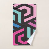 Hexagon Geometric Pattern Bad Handdoek (Handdoek)