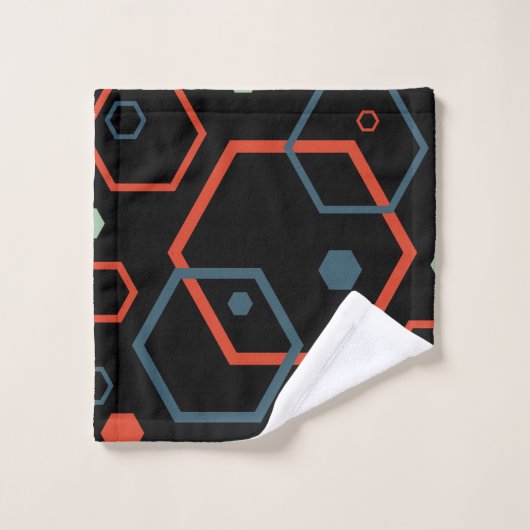 Hexagon Geometric Pattern Bad Handdoek (Wasdoekje)