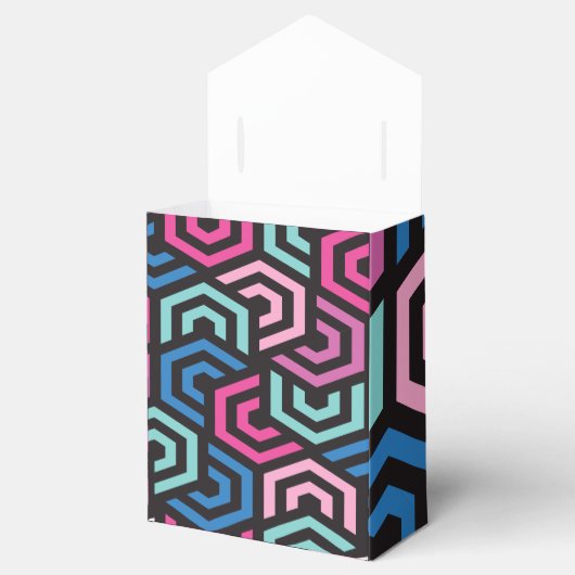 Hexagon Geometric Pattern Bedankdoosjes (Geopend)