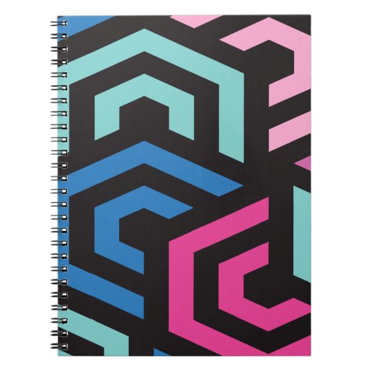 Hexagon Geometric Pattern Notitieboek (Voorkant)