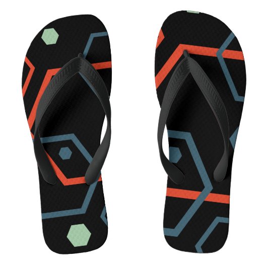 Hexagon Geometric Pattern Teenslippers (Voetbed)