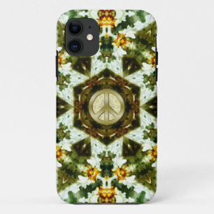 Hexagon Jasmin Garden Peace Star iPhone 5 Hoesje