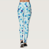 Hexagon Motif Leggings bleus (Dos)