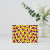 Hexagon Pattern 01 Visitekaartje (Staand voorkant)