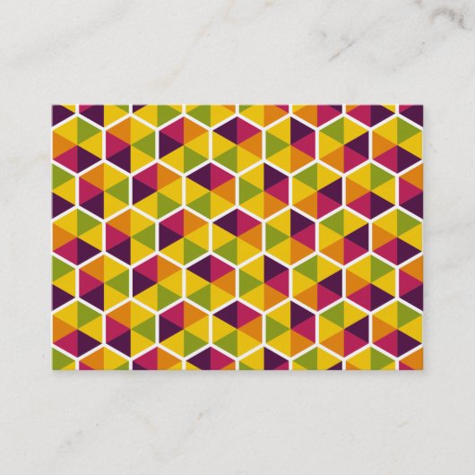 Hexagon Pattern 01 Visitekaartje (Voorkant)