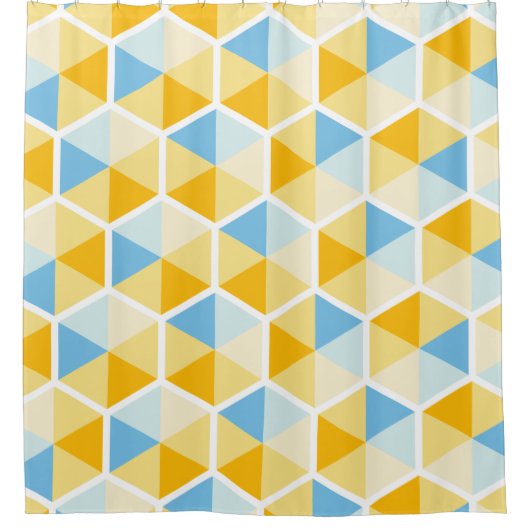 Hexagon Pattern 03 Douchegordijn (Voorkant)