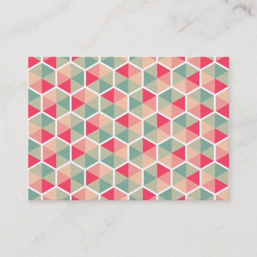 Hexagon Pattern 04 Visitekaartje (Voorkant)