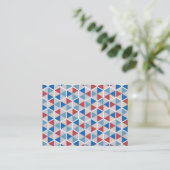 Hexagon Pattern 05 Visitekaartje (Staand voorkant)