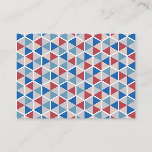 Hexagon Pattern 05 Visitekaartje (Voorkant)