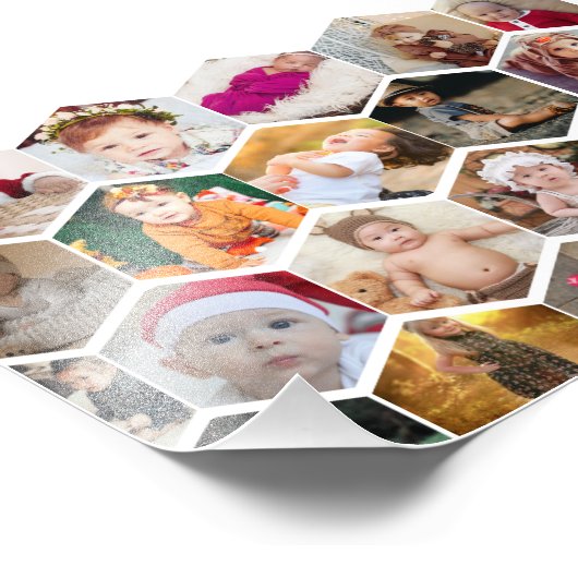 Hexagon Photo Collage (Coin)