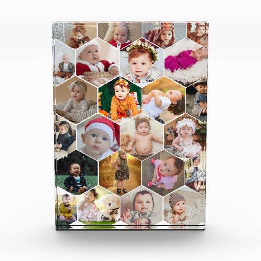 Hexagon Photo Collage Fotoblokken (Voorkant)