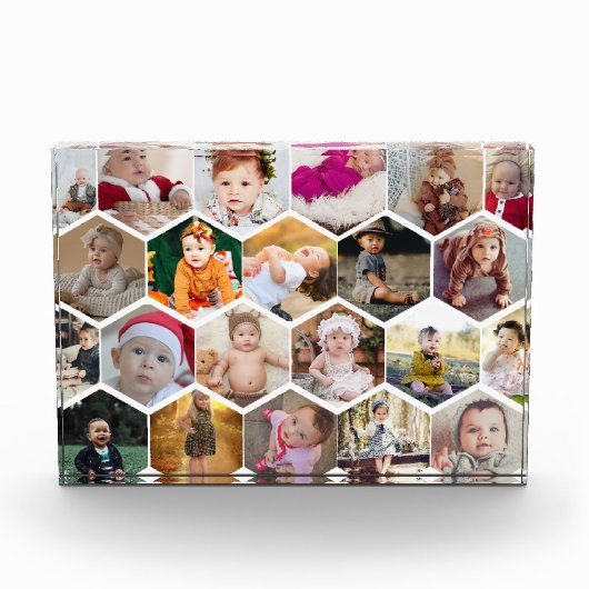 Hexagon Photo Collage Fotoblokken (Voorkant)
