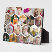 Hexagon Photo Collage Fotoplaat (Zijkant)