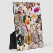 Hexagon Photo Collage Fotoplaat (Zijkant)