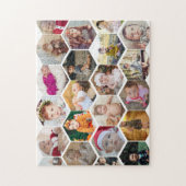 Hexagon Photo Collage Legpuzzel (Verticaal)