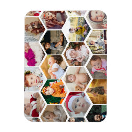 Hexagon Photo Collage Magneet