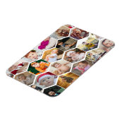 Hexagon Photo Collage Magneet (Linkerzijde)