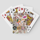 Hexagon Photo Collage Pokerkaarten (Achterkant)