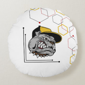 Hexagon-Pitti gespiegelt Kissen rund Rond Kussen