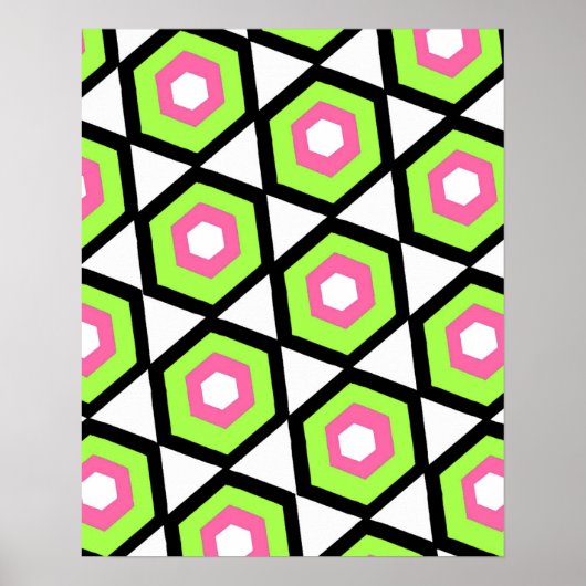 Hexagon Poster (Voorkant)